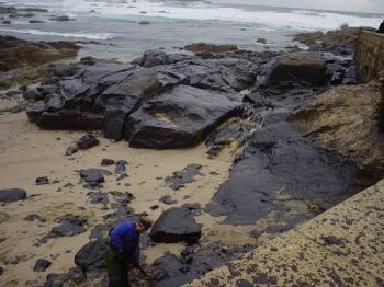 2002: La marea nera sulle spiagge della Galizia, in seguito all'affondamento della petroliera "Prestige"