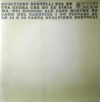 'Sta Bruta Guera Che No Xe Finia