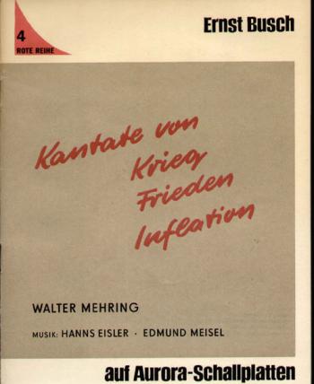 Kantate von Krieg, Frieden und Inflation