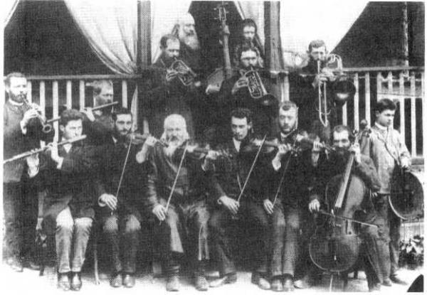 Ostrowiec (Polonia), 1905 - Orchestra klezmer Shpilman