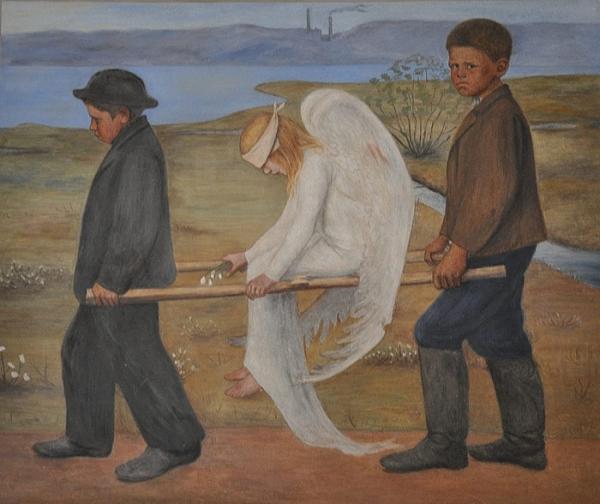 The Wounded Angel by Hugo Simberg (1903)