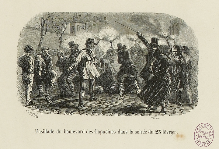 Trichon- Parigi 1848, Fucilazione