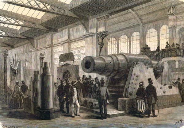 Esposizione universale di Parigi, 1867. Un poderoso cannone dal 50 tonnellate… Già, peccato che fosse di marca Krupp e di fabbricazione tedesca… 