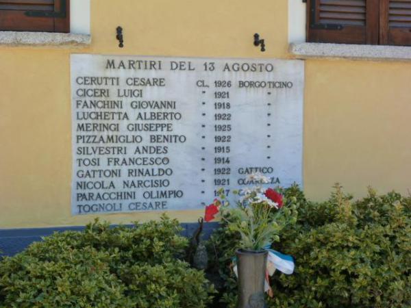 Lapide ai caduti di Borgo Ticino