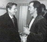 Björn Afzelius assieme a Olof Palme.