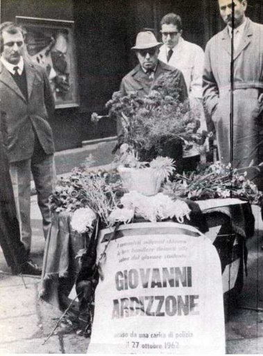 Castano Primo, 29 ottobre 1962. I funerali di Giovanni Ardizzone.