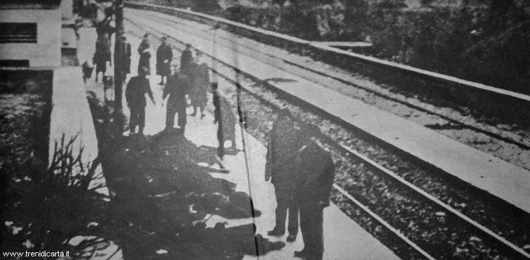 Balvano, 3 marzo 1944. Un'altra immagine dei corpi ammassati alla stazione.
