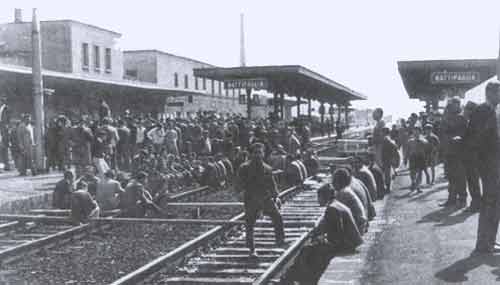 Battipaglia, aprile 1969. Occupazione della stazione ferroviaria.