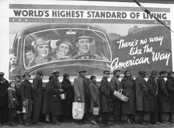 Celebre foto di Margaret Bourke-White sulla Grande Depressione