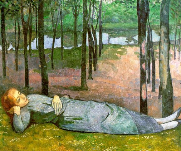 Paul Gauguin: Madeleine Bernard dans le Bois d'Amour, 1888.