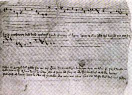 Bryd one brere con la sua musica sulla bulla papale di Innocenzo III.