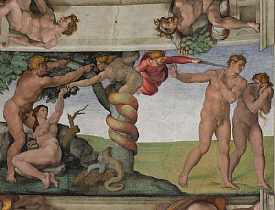 Michelangelo - La cacciata dal paradiso terrestre