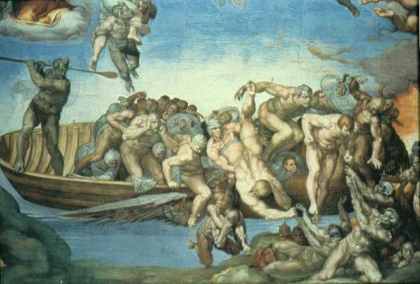 Caronte - Diluvio Universale - Cappella Sistina, Roma