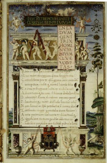 Il poema lucreziano in un manoscritto augustiniano del 1483.