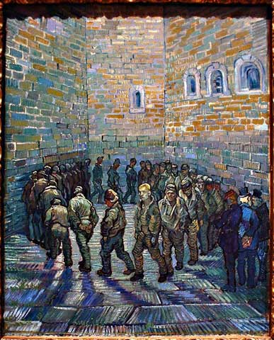 Vincent Van Gogh: Il cortile della prigione. Museo Puškin, Mosca.