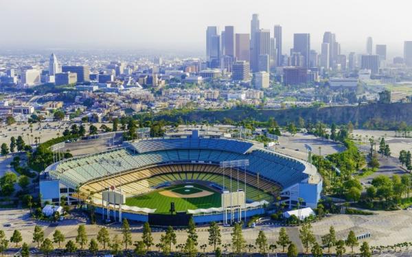 Lo stadio dei Dodgers a Chávez Ravine