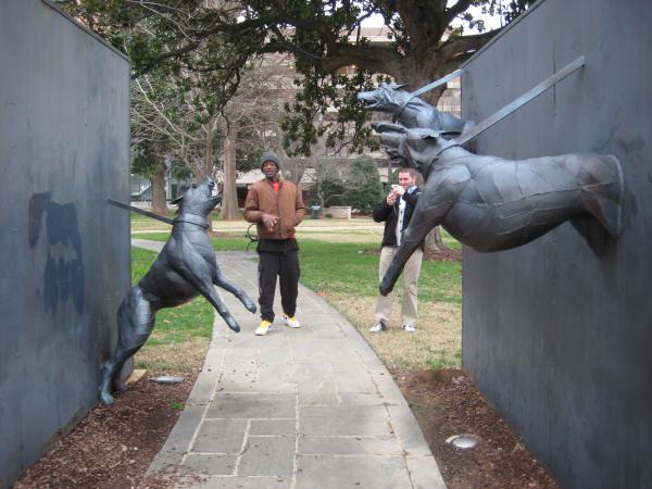 Birmingham, Alabama, Kelly Ingram Park. Monumento dedicato alla lotta per I diritti civili