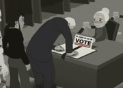 Eminem casting his vote.