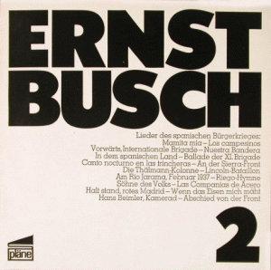 Ernst Busch 2 (Lieder Des Spanischen Bürgerkrieges)