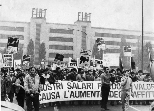 Torino, FIAT Mirafiori, autunno 1969