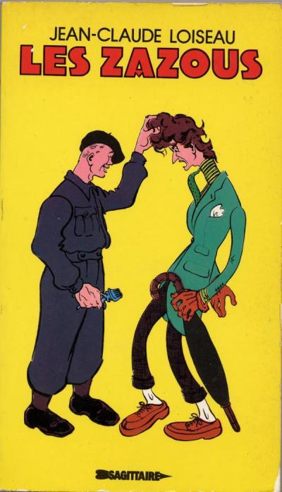 Un Zazou vittima di un “coiffeur volontaire” in una vignetta fascista dell’epoca.