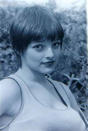 Nina Hagen nel 1973 in una foto in bianco e nero