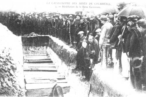 Courrières, 1906. Funerale delle vittime