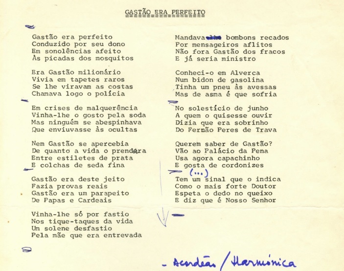 Gastão era perfeito