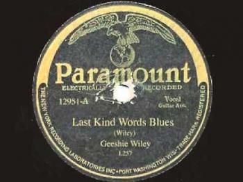 Last Kind Words Blues