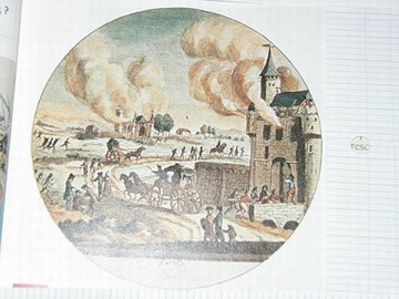 Le rivolte contadine in Bretagna. Incisione del XVIII secolo.