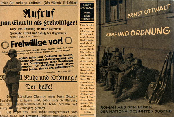 Copertina di ‎‎“Ruhe und ‎Ordnung”, un racconto su come si diventa nazisti scritto da Ernst Ottwalt già nel 1929.‎