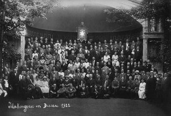 Primo congresso Ido, Dessau 1922. First Ido convention, Dessau 1922.