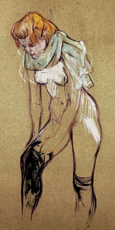  DÉSHABILLAGE DE LA DANSEUSE  <br />
Henri de Toulouse-Lautrec – 1894