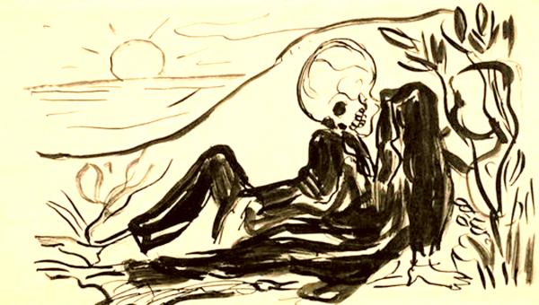 LE MORT JOYEUX  Edvard Munch — 1896