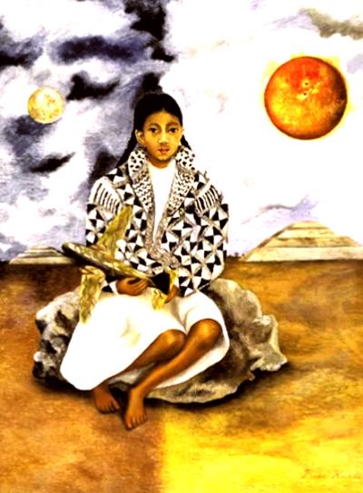 LUCHA MARIA,  MENINA DE TEHUACAN   <br />
Frida Kahlo - 1942