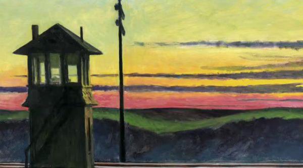 RAYONS DE SOLEIL SUR LA VOIE <br />
Edward Hopper – 1929