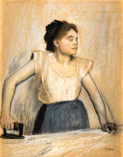 LA REPASSEUSE<br />
Edgar Degas – 1869