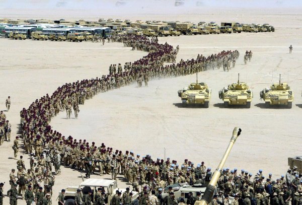 ‎Truppe britanniche durante la prima guerra del Golfo‎