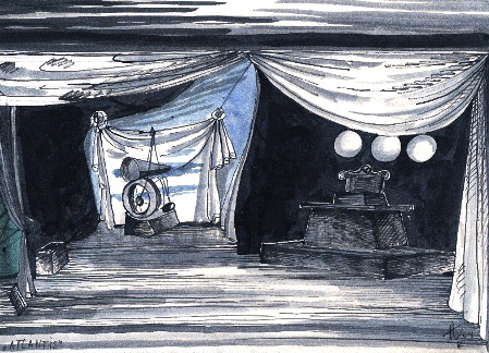 Bozzetto di Franz Peter Kien  per “Der Kaiser von Atlantis”