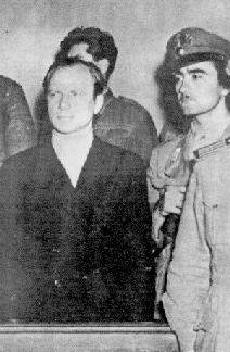 Herbert Kappler durante il processo.