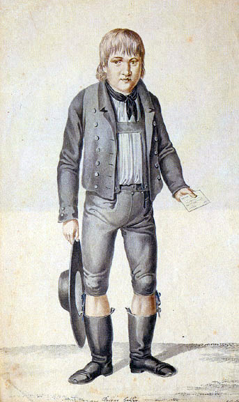 Kaspar Hauser, in una raffigurazione dell’epoca.