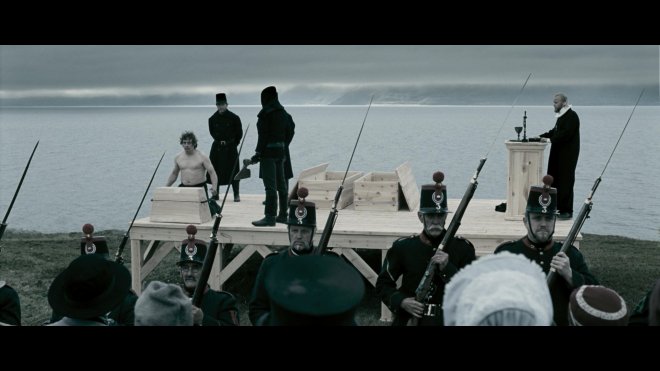 Dal film Kautokeino-opprøret: L'esecuzione di uno dei capi della rivolta del 1852.