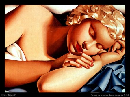 Tamara de Lempicka, Femme qui dort, 1935.