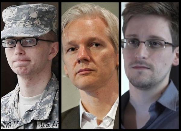 Manning Assange Snowden