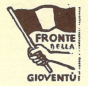 Il simbolo del FdG, il Fronte della Gioventù di Curiel.