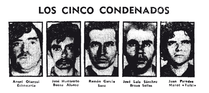 Los cinco “terroristas”