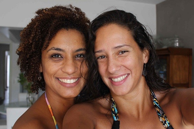 Marielle Franco e  Mônica Benício