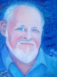 Eric Bogle. Olio su tela di Kris Ralph.