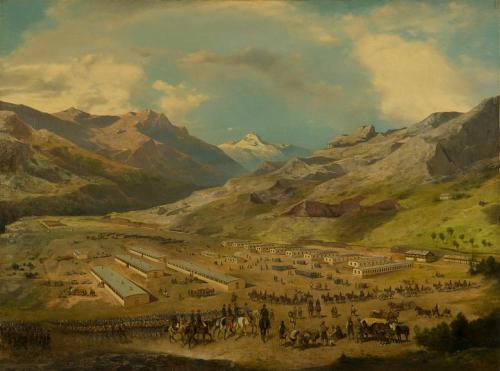Bosnia, 1878: campo Austroungarico sulle montagne presso Mostar. Tam za turškim gričem...