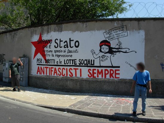 Livorno. Antifascisti sempre. Livorno, Italy. Anti-fascists forever.